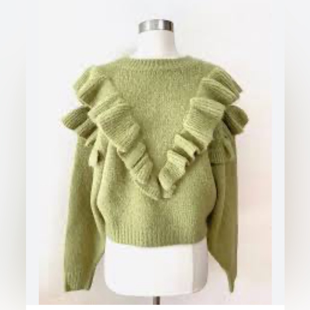 NEW Lost+Wander S/M Versace in Mind Sage Sweater